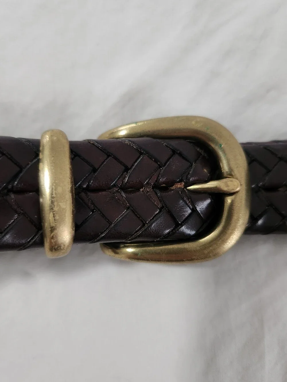 Vintage Coach Brown Braided Leather Size 36 Style # 5922